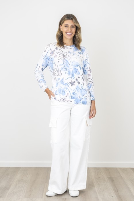 PRINTED PULLOVER