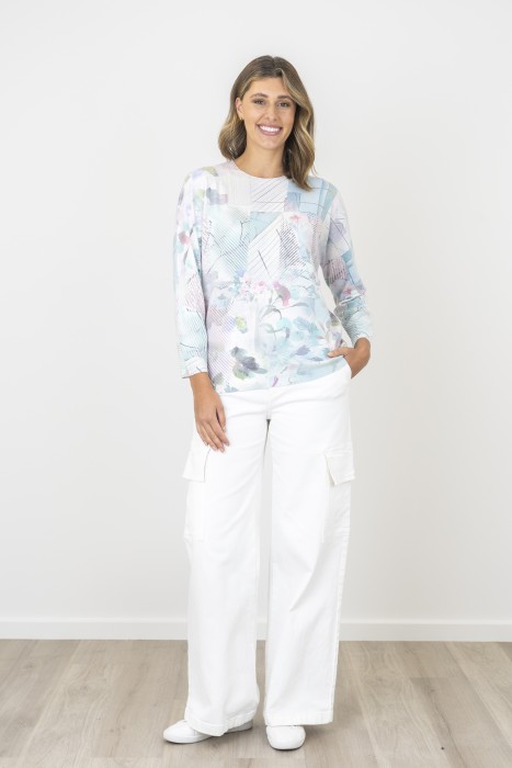PRINTED PULLOVER