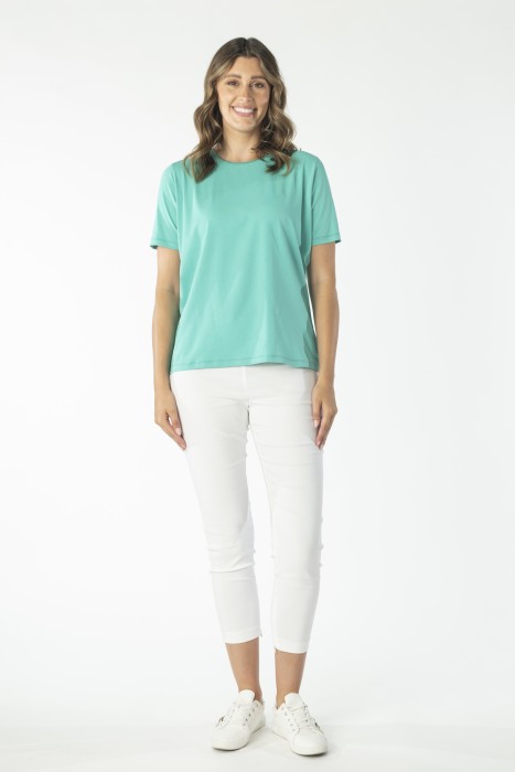 SATIN TRIM TOP